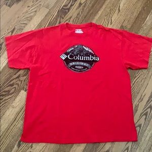 Columbia red SS shirt